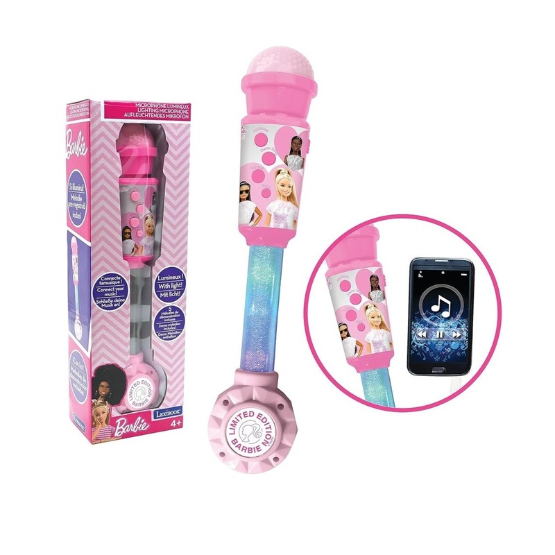 Lexibook - Barbie Lighting Microphone With Speaker (aux-in)