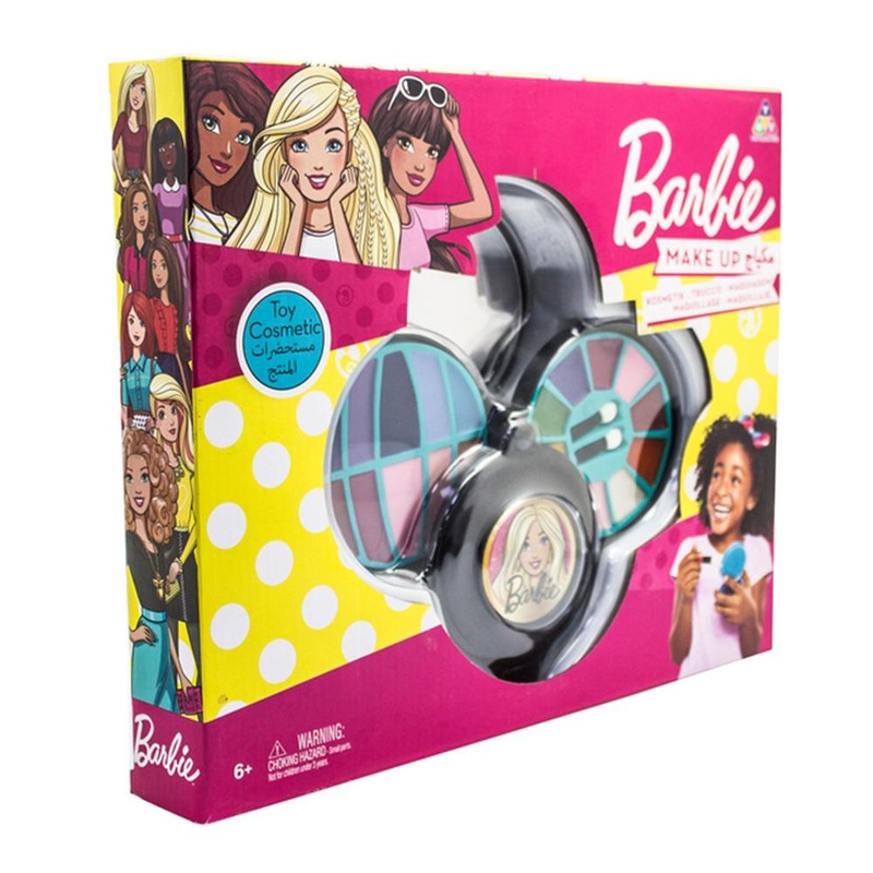 Barbie 3 Decks Round Cosmetic Case