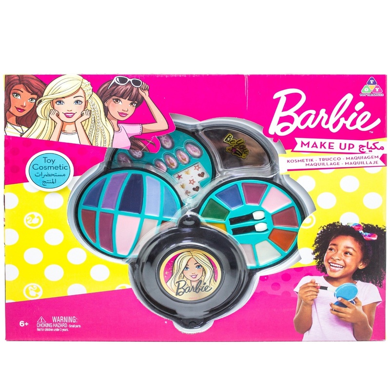 Barbie 4 Decks Round Cosmetic Case
