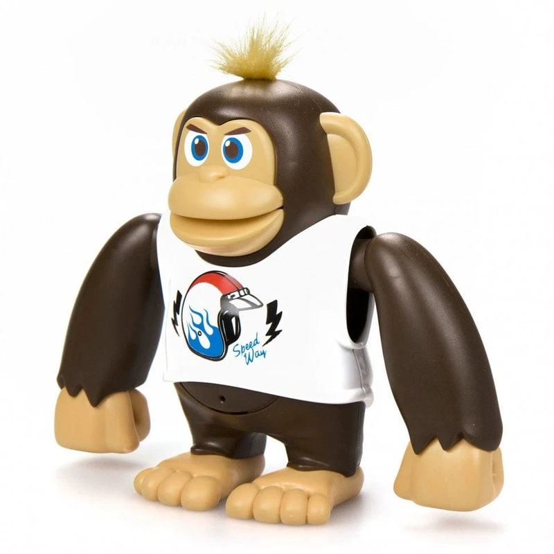 Chimpy Monkey Robot White