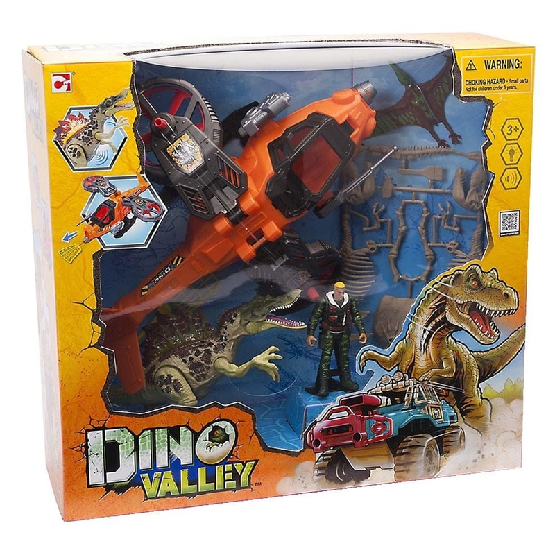 Dino Valley 6 Steelhawk & Dino Playset