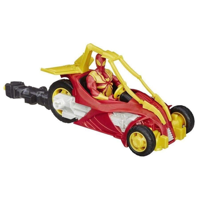 Ultimate Spider-Man Web-Warriors Blast-N-Go Iron Spider Cycle