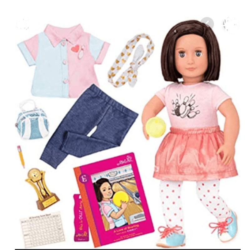Our Generation - Deluxe Bowling Doll with Book Everly