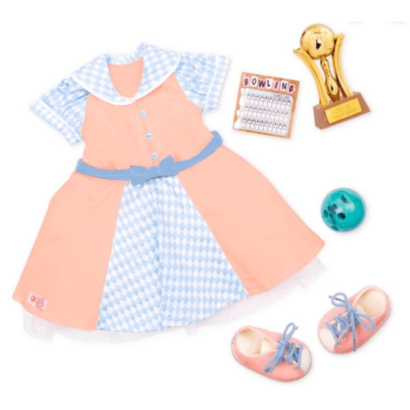 Our Generation Deluxe Retro Bowling Outfit