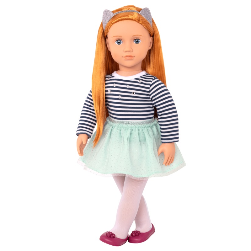 Our Generation Doll Arlee With Striped Top & Tutu