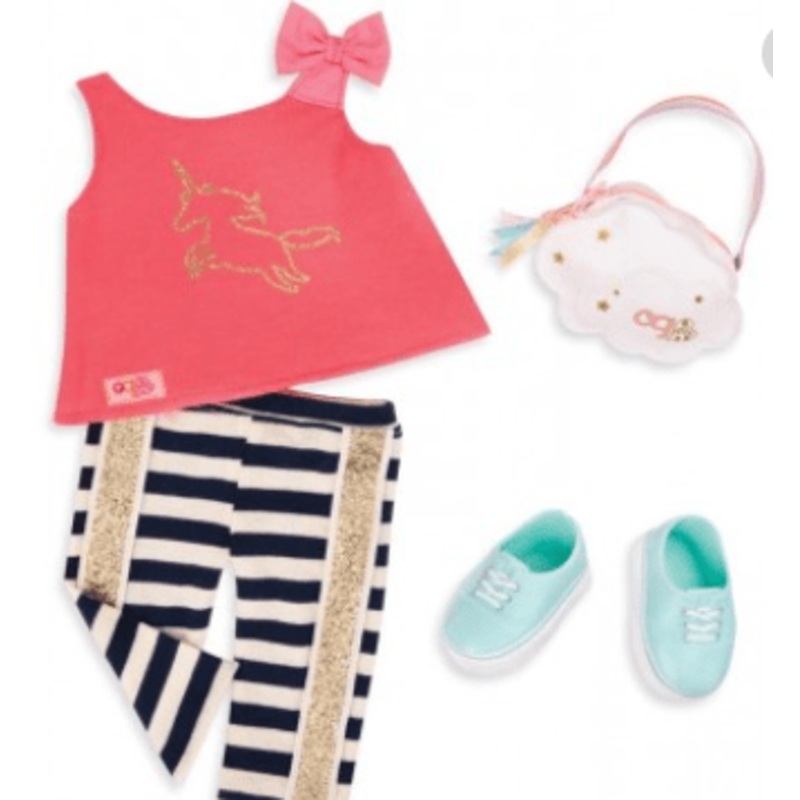 Our Generation  Unicorn Shirt Outfit