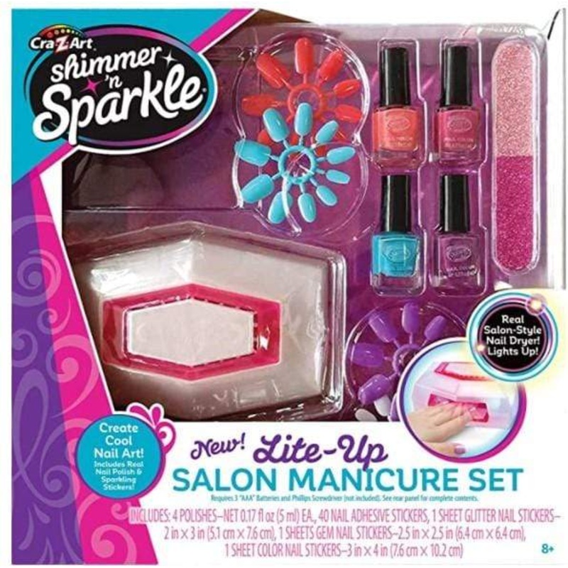 Shimmer N Sparkle Lite Up Nail Dryer & Polish Set