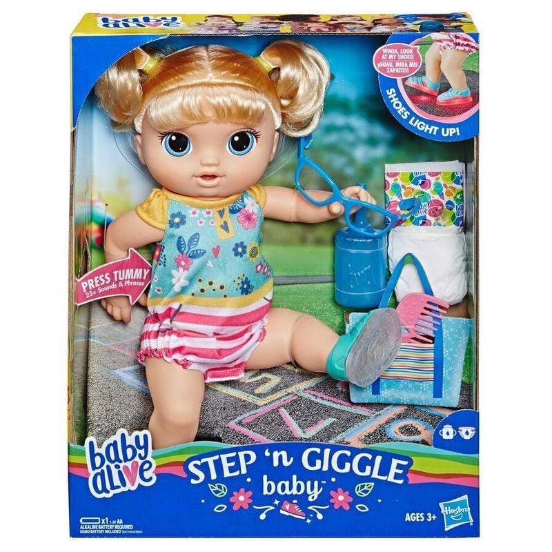 Baby Alive Step N Giggle Baby Blonde Hair Doll