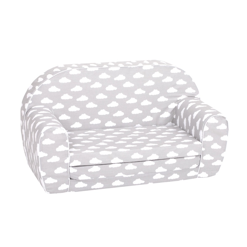Delsit Sofa Bed - Grey with White Clouds