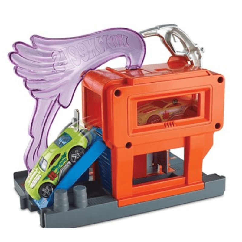 Hot Wheels City Downtown Speedy Fuel Stop Playset FRH30 - Multicolor