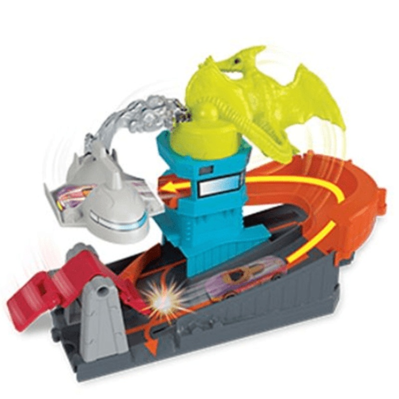 Hot Wheels City Nemesis Ptero Garage Attack Playset Asst GBF94 - Multicolor
