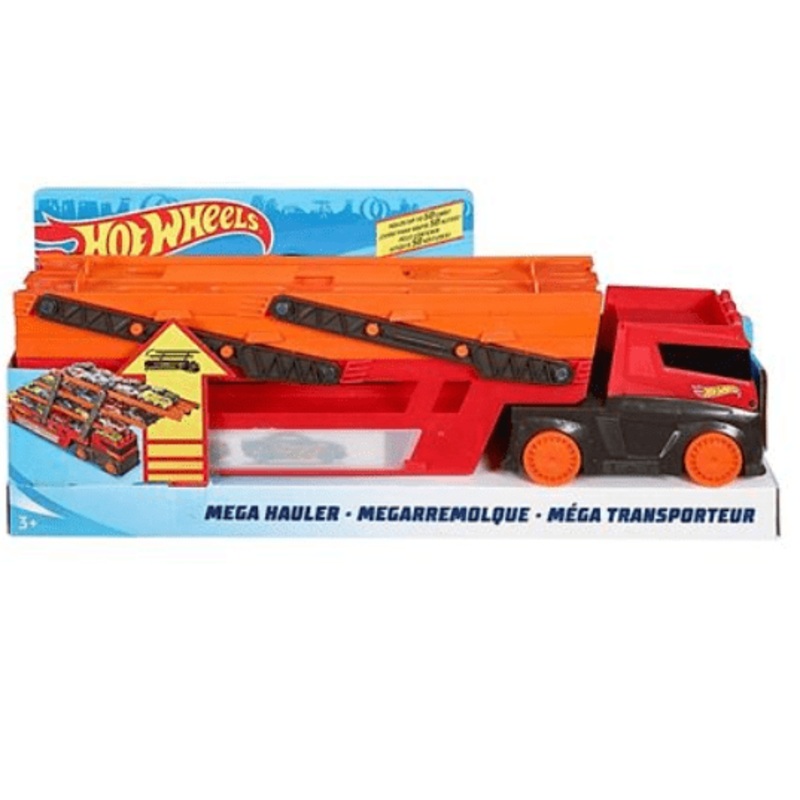Hot Wheels Mega Hauler Rig - Red & Orange