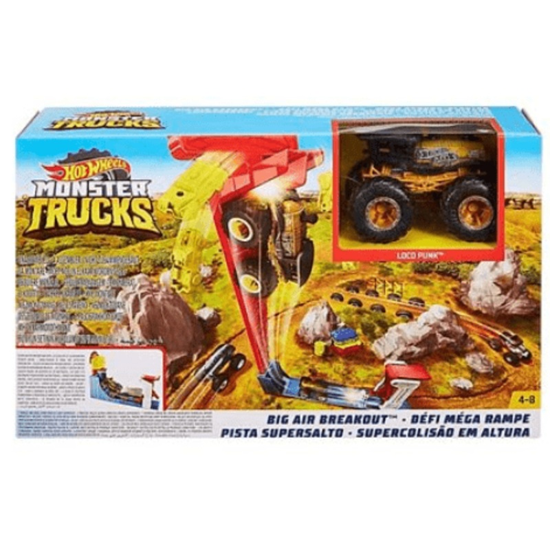 Hot Wheels MT Big Air Breakout Set - Yellow