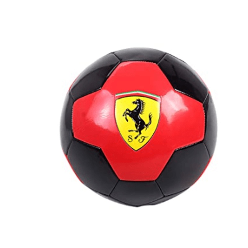 Mesuca Ferrari #5 Black/ Red Machine Sewing Soccer Ball