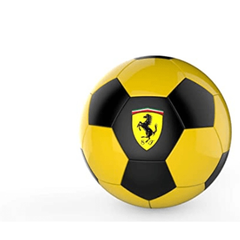 Mesuca Ferrari #5 Yellow/Black Machine Sewing Soccer Ball-F688