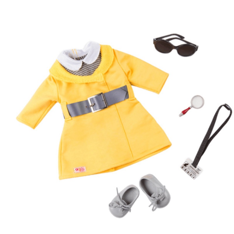 Our Generation - Retro Deluxe Detective Outfit - Yellow
