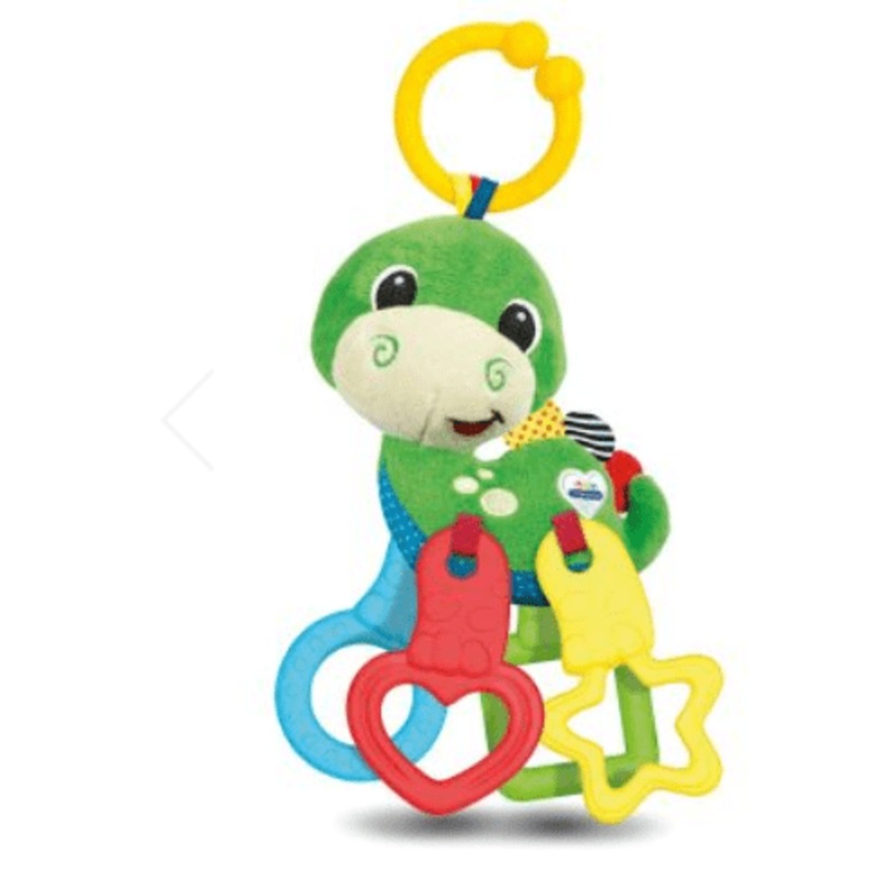 Clemen-Clementoni baby rattle dinosaur plush