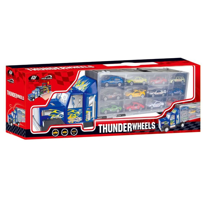 P.Joy V.vroom Die Cast Thunder Wheels 12