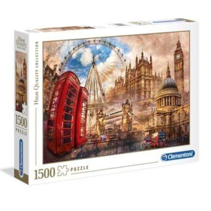 Clementoni - adult puzzle vintage london 1500pcs