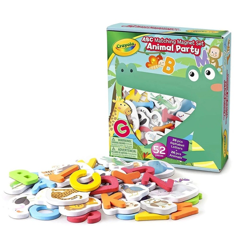 Crayola Animal Party ABC Matching Magnet Set - 52 Pieces