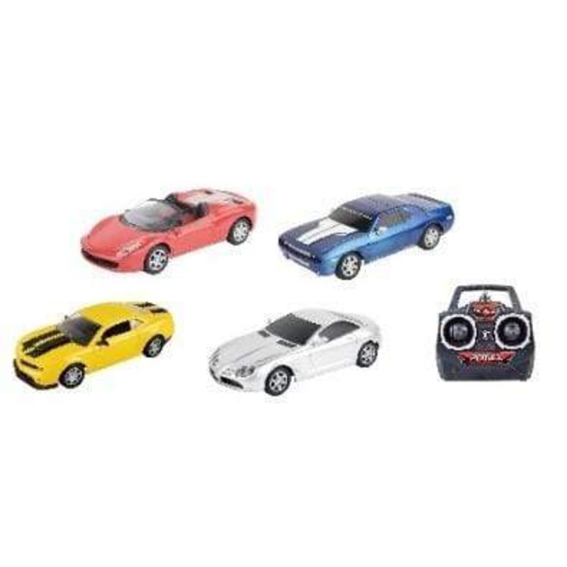 Glory Bright 1:18 27MHZ RC Deluxe racing car (4 items assorted,AA battery version)