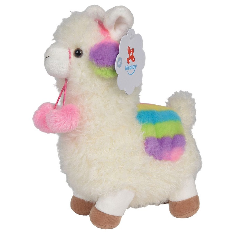 Nicotoy Funny Lama White & Pink 26cm