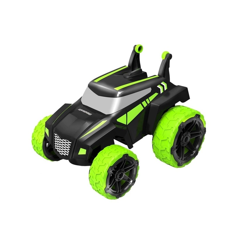Roll up kids Radio Control Stunt Car Green
