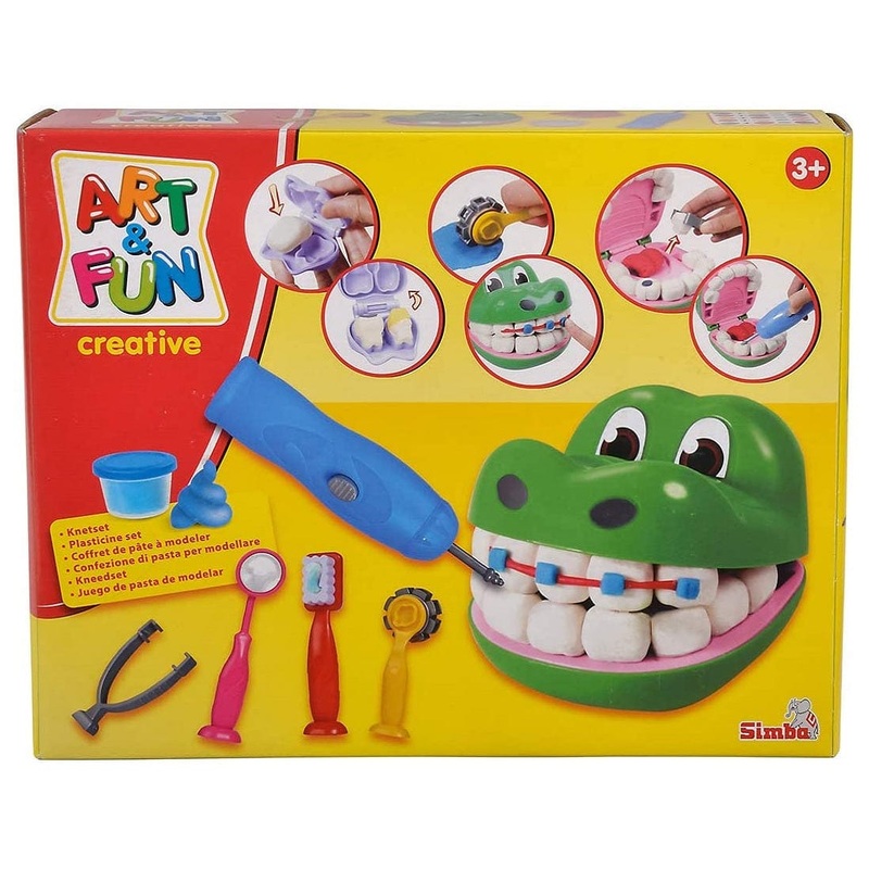 Simba - Art & Fun Dough Set Crocodile Dentist