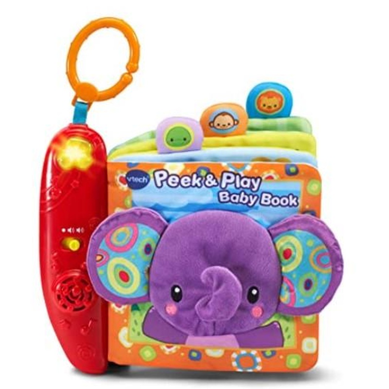 Vtech peek & play baby  book, purple