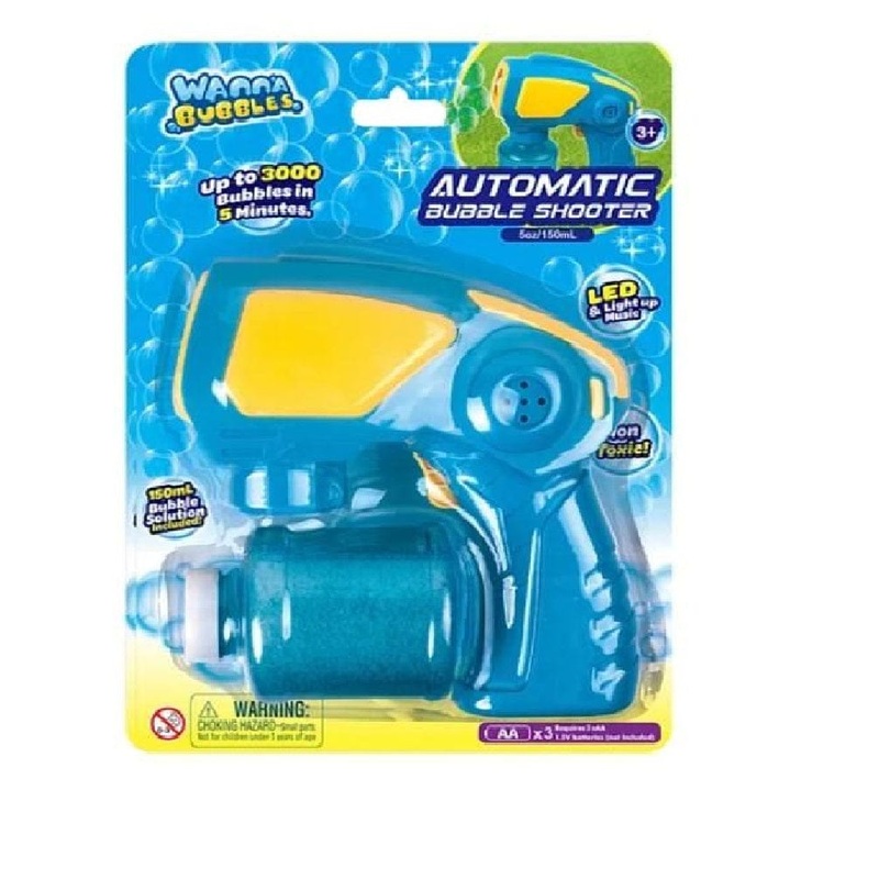 Wanna Bubbles Automatic Bubble Blaster Gun Battery Operated - 135 ml (Assorted Colours)