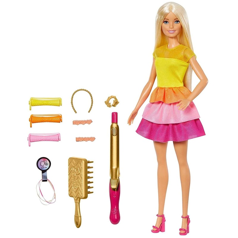 Barbie Ultimate Curls Blonde Doll and Hairstyling Playset