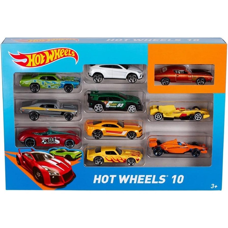 Hot Wheels EXCLUSIVE DECORATION 10 PACK ASSORTED