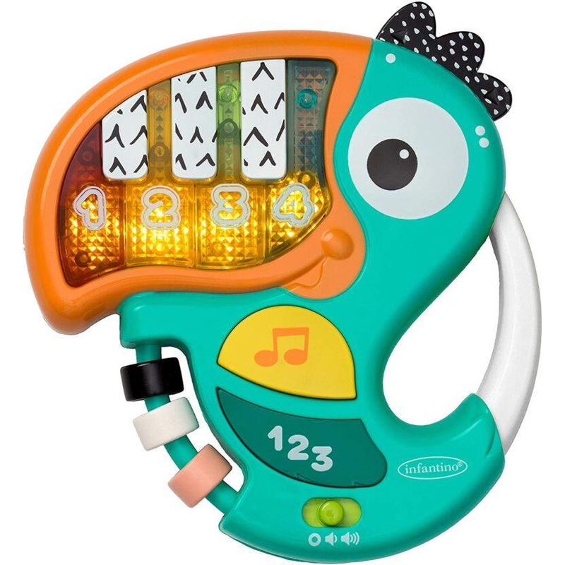 Infantino Piano & Numbers Learning Toucan Educational Toys