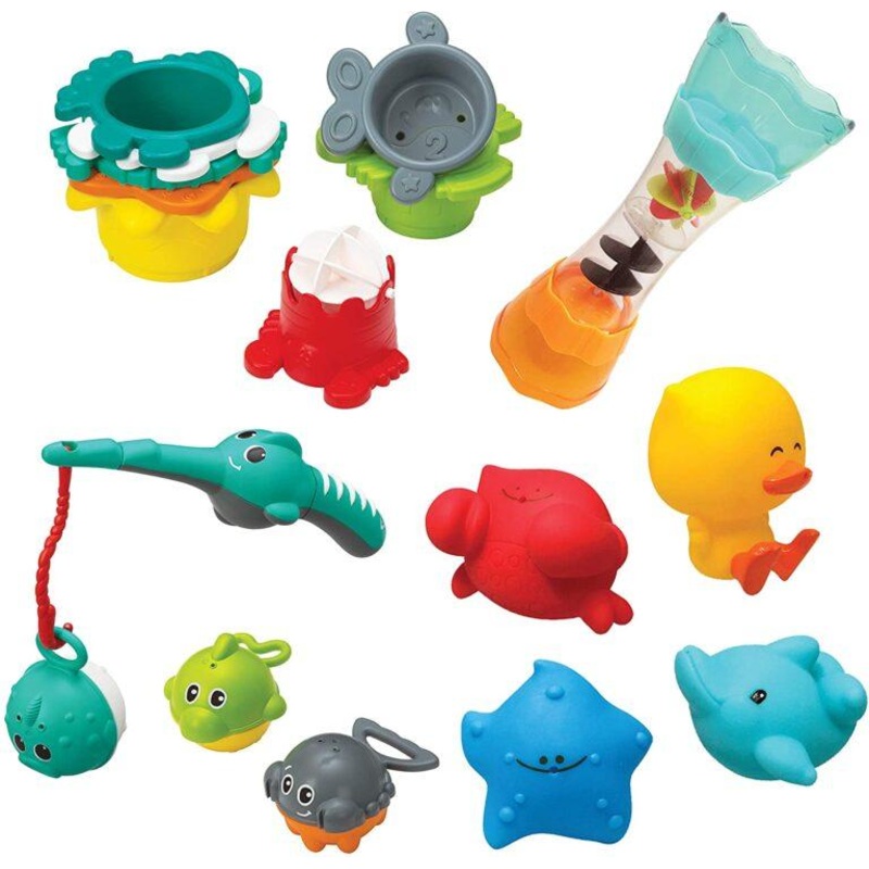Infantino Splish & Splash 17 Piece Baby Bath Play Set