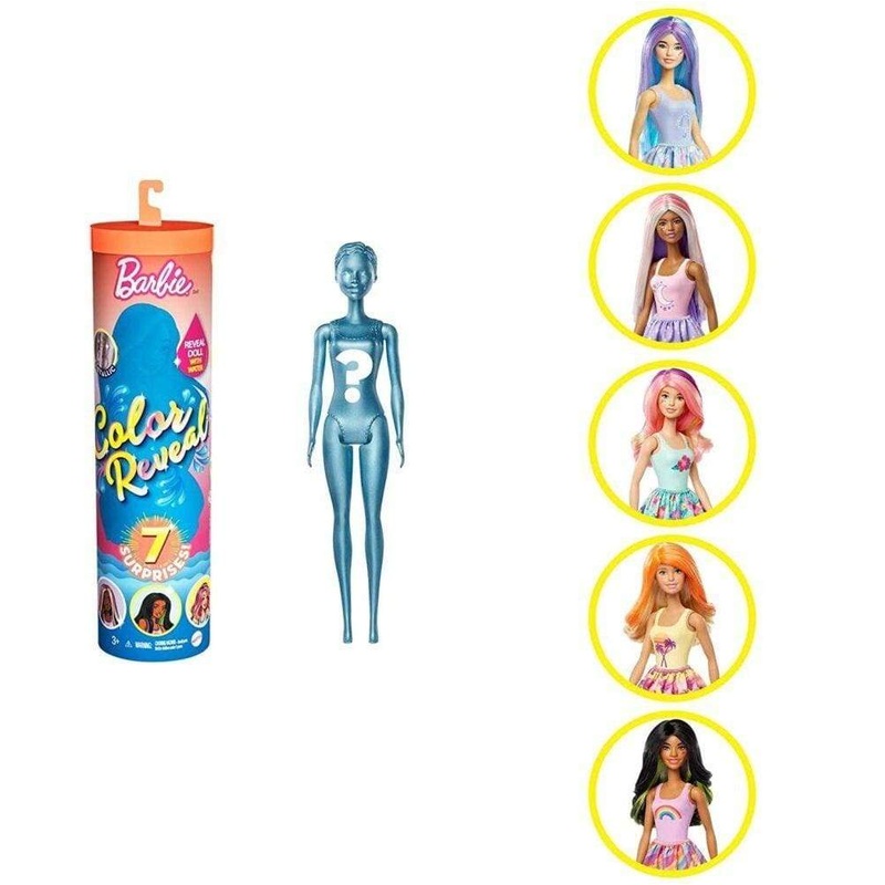 Barbie Color Reveal Doll with 7 Surprises GTP42