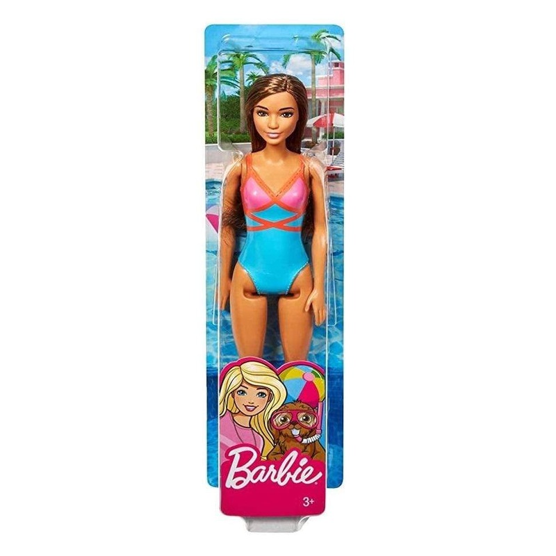 Barbie GHW40 Doll Swimming beach