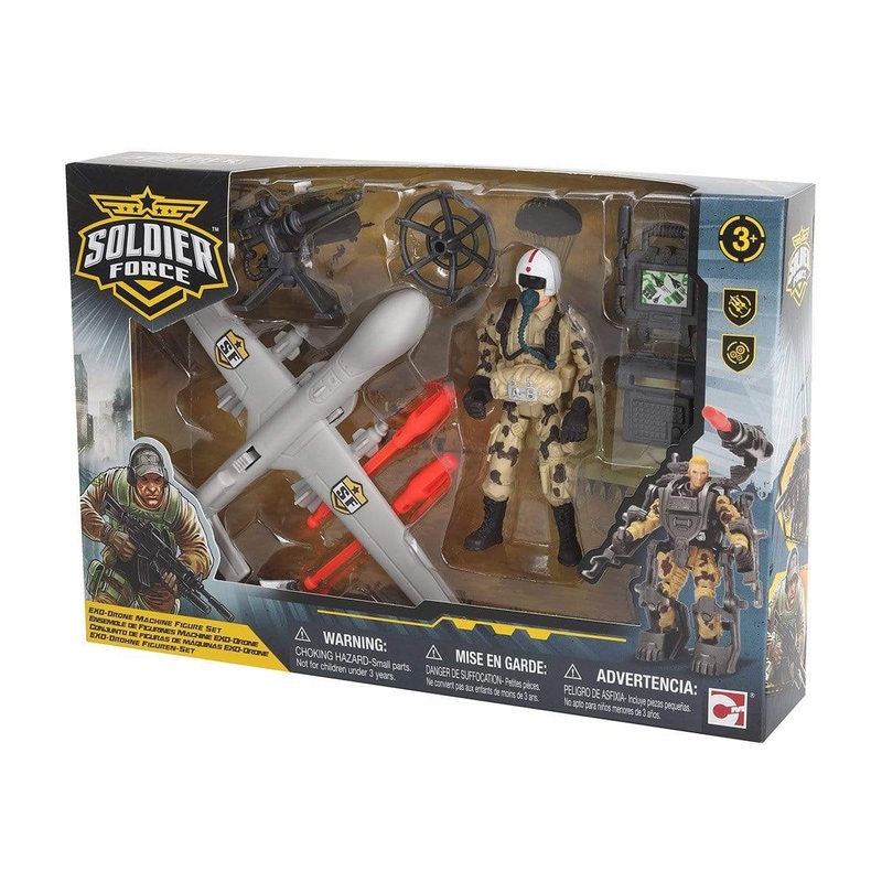 Champei Soldier Force Exo-Drone Machine Figure Set