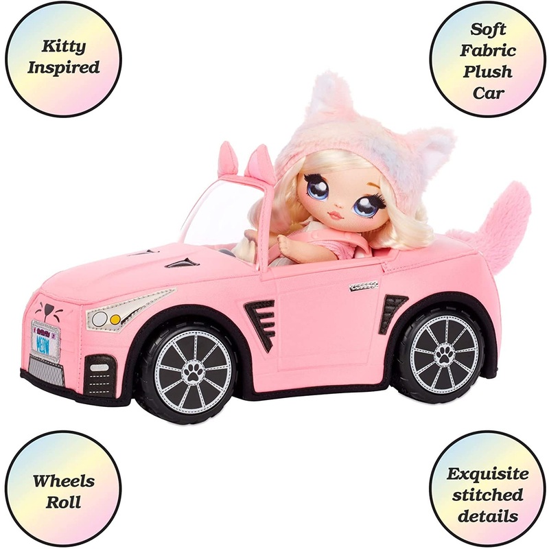 MGA Entertainment Na! Na! Na! Surprise Pink Soft Plush Convertible Car