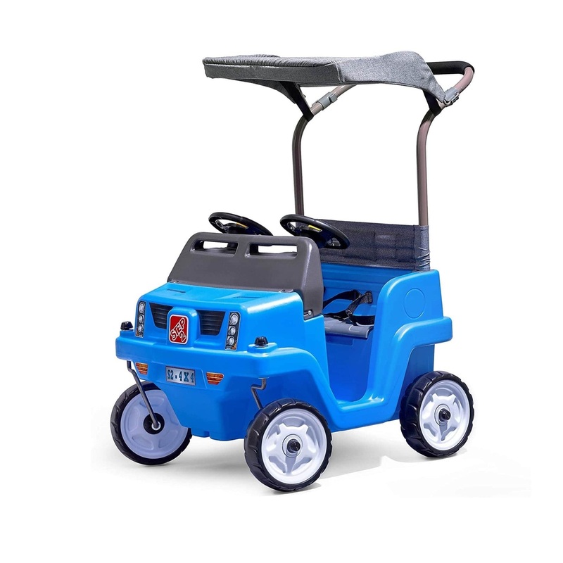 Step2 Side-by-Side Push Around SUV Two-Seater Push Car - Blue