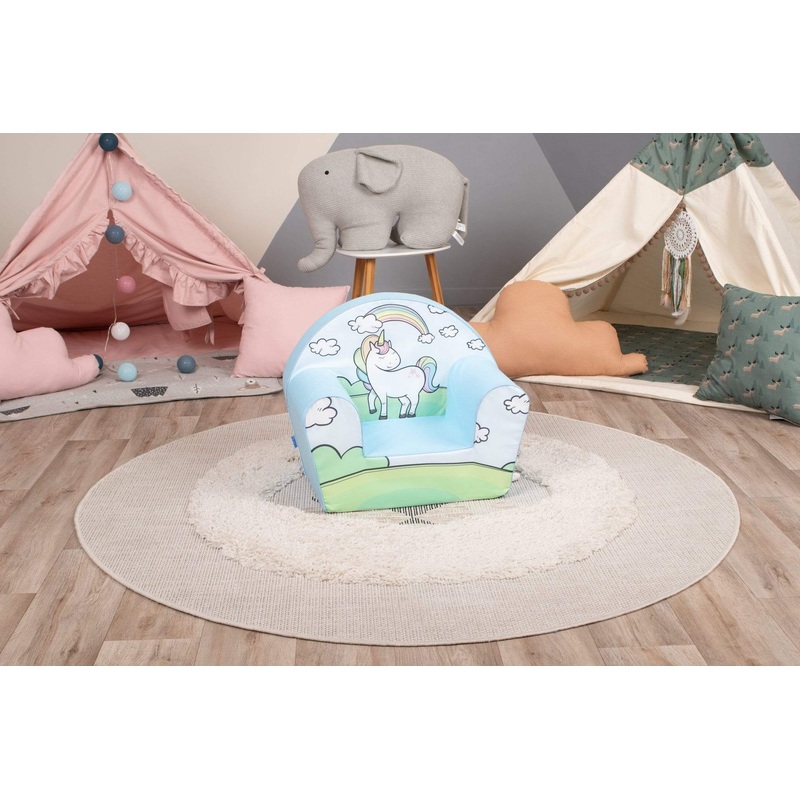 Delsit Arm Chair Unicorn on Meadow