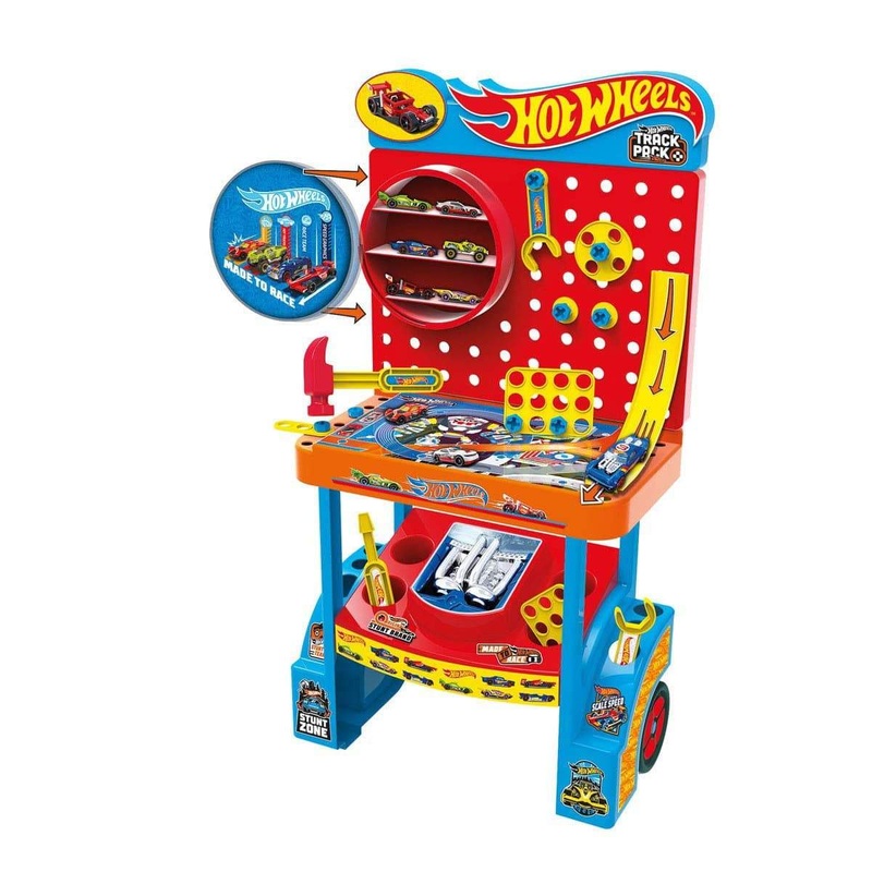 Hot Wheels Garage Tool Bench Play Set