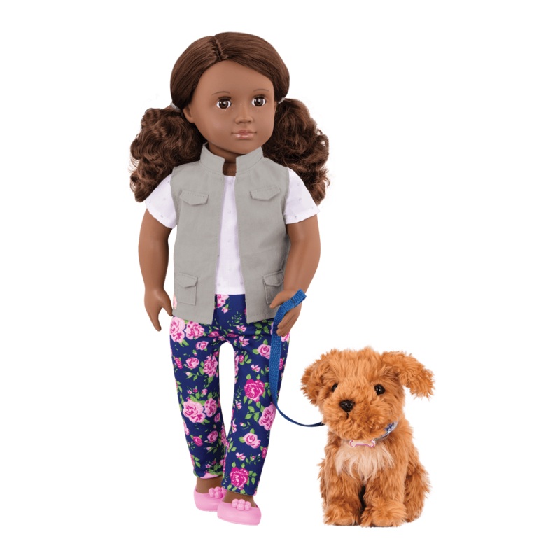 Our Generation Doll Malia With Pet Dog