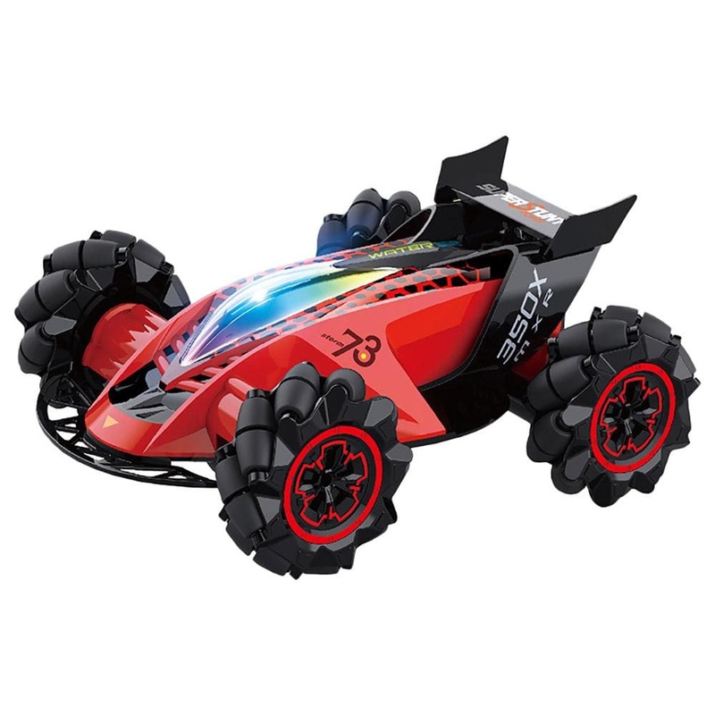 Roll Up Kids Spray Stunt RC Car Red