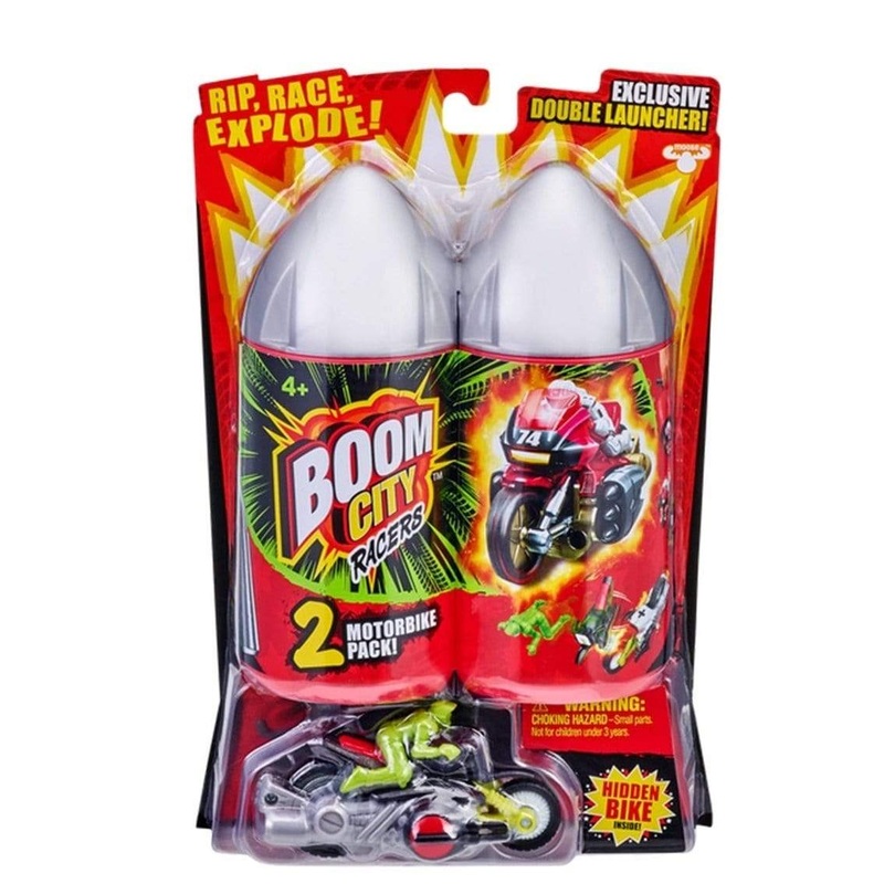 Boom City Racers S2 Motorbikes 2Pk   Asst1