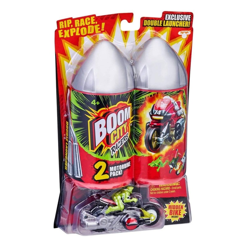 Boom City Racers S2 Motorbikes 2Pk   Asst2