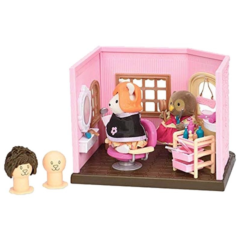 Li'L Woodzeez - Hair Salon Small Playset - Pink