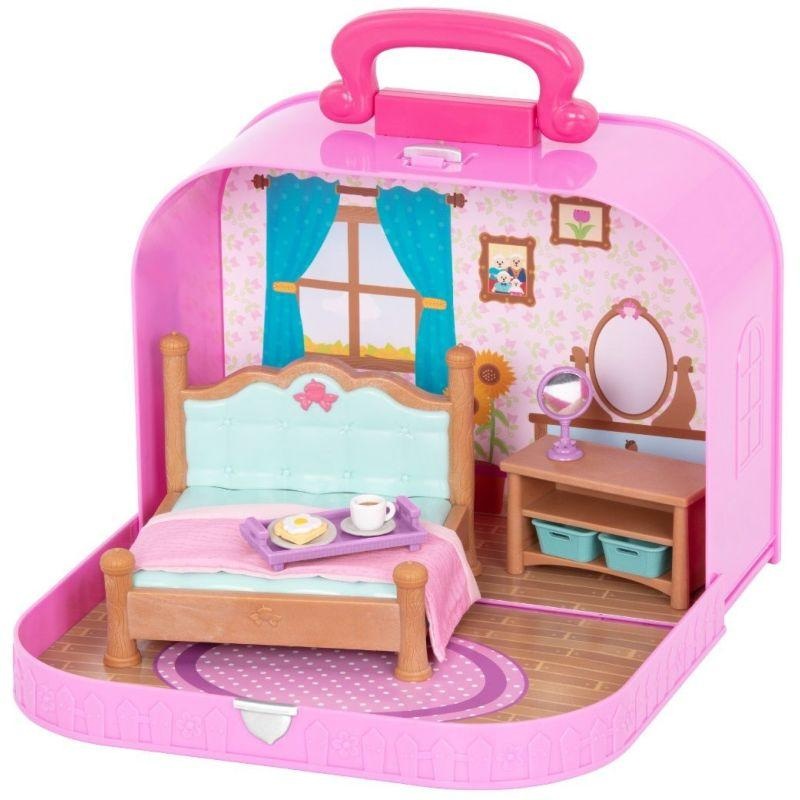 Li'L Woodzeez - Master Bedroom Playset In Carry Case