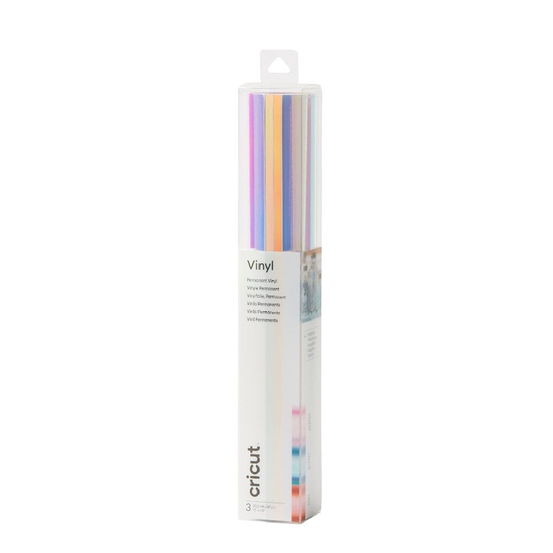 Cricut Holographic Vinyl 30x60cm 3-sheet Sampler (Opal, Pink, Blue)