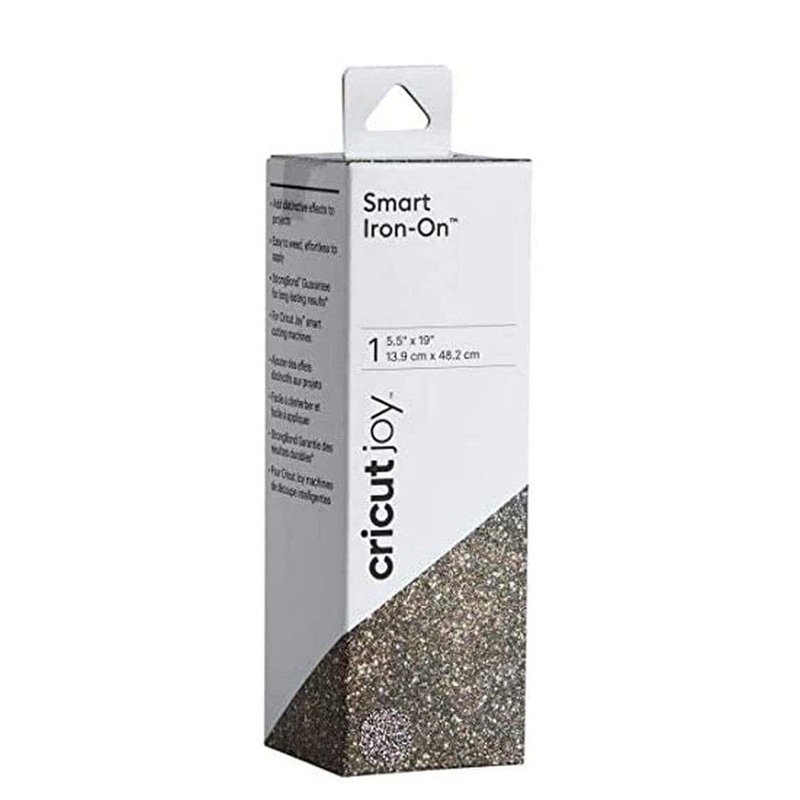 Cricut Joy Smart Iron-On 14x48cm (Glitter Black)