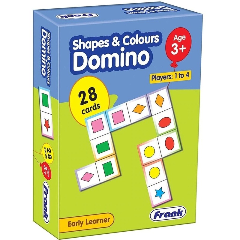 Frank Puzzles Shapes and Colours Domino (28 Pcs)